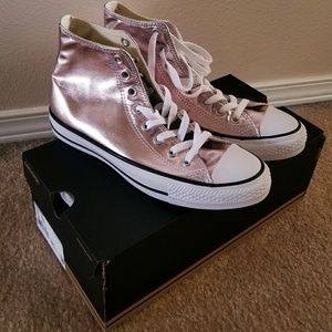 Rose gold Converse All Star 8.5
